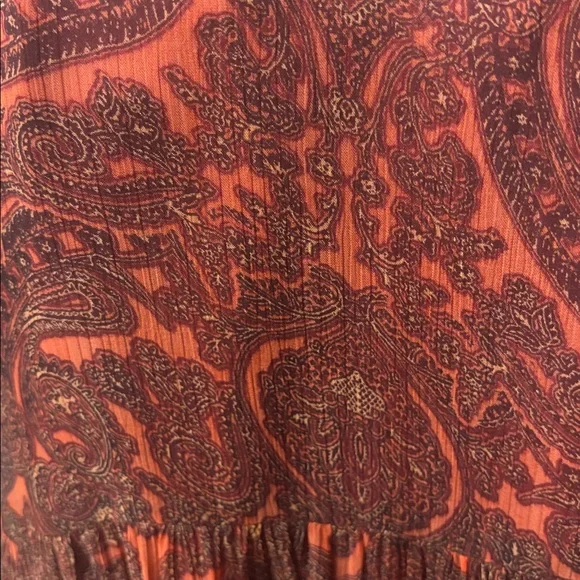 Nicole Miller orange Paisley Dress - Picture 3 of 3